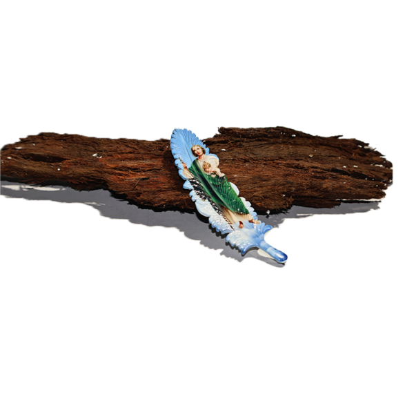 pluma para sombreros de San Judas Tadeo - Image 2